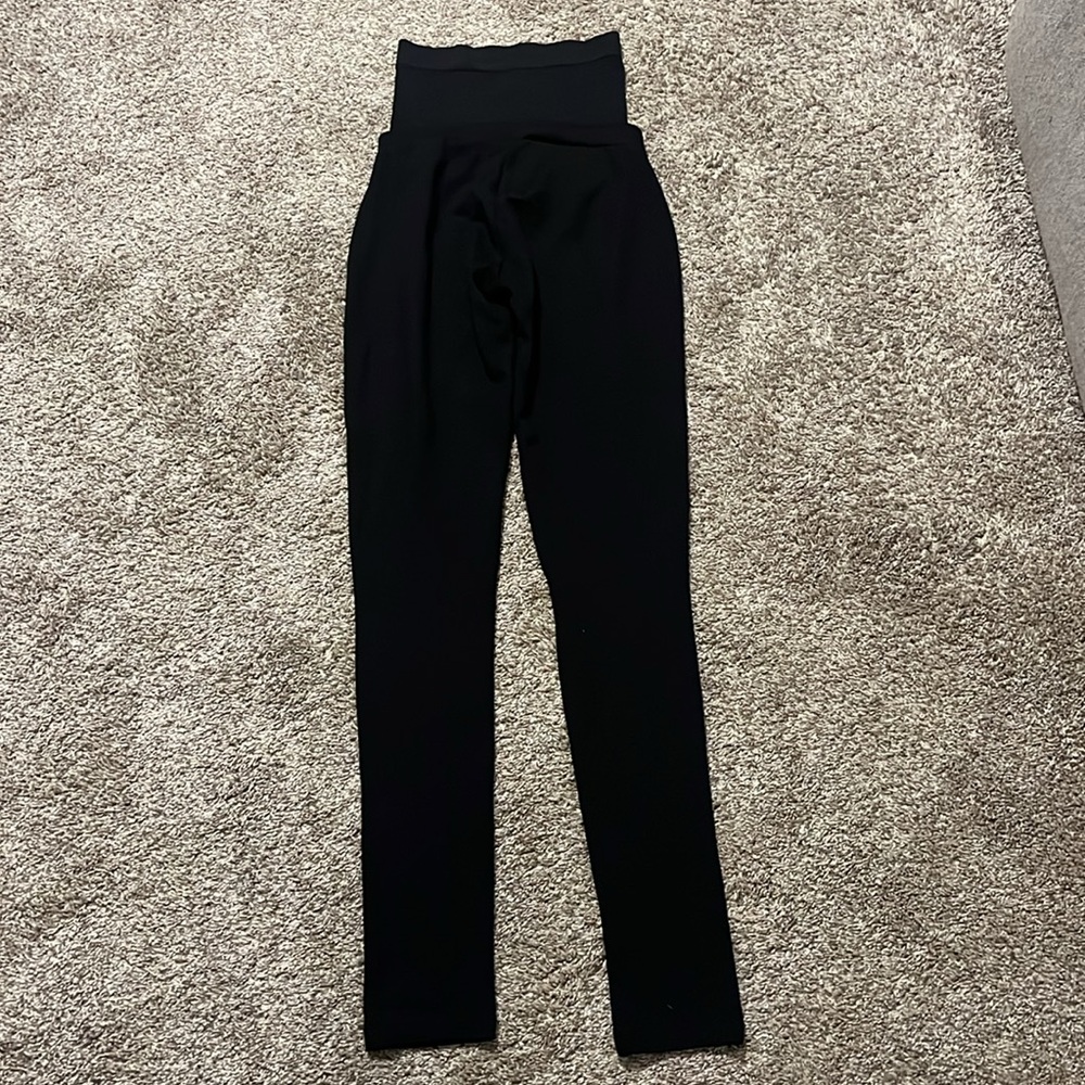 Seraphine Black Over‎ the Bump Straight Leg Slim Trousers Size 4 - Picture 7 of 7